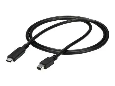 StarTech.com 1m | 3.3ft USB-C to Mini DisplayPort Cable - 4K 60Hz - Black - USB 3.1 Type C to mDP Adapter (CDP2MDPMM1MB) - DisplayPort cable - 24 pin USB-C to Mini DisplayPort - 1 m
