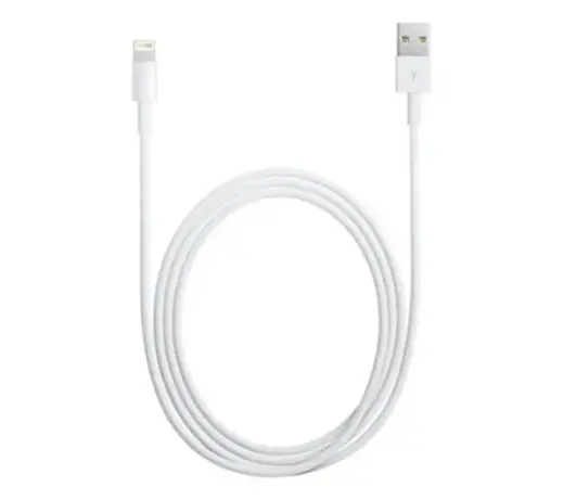 MD818 iPhone 5 Lightning datu kabelis, balts