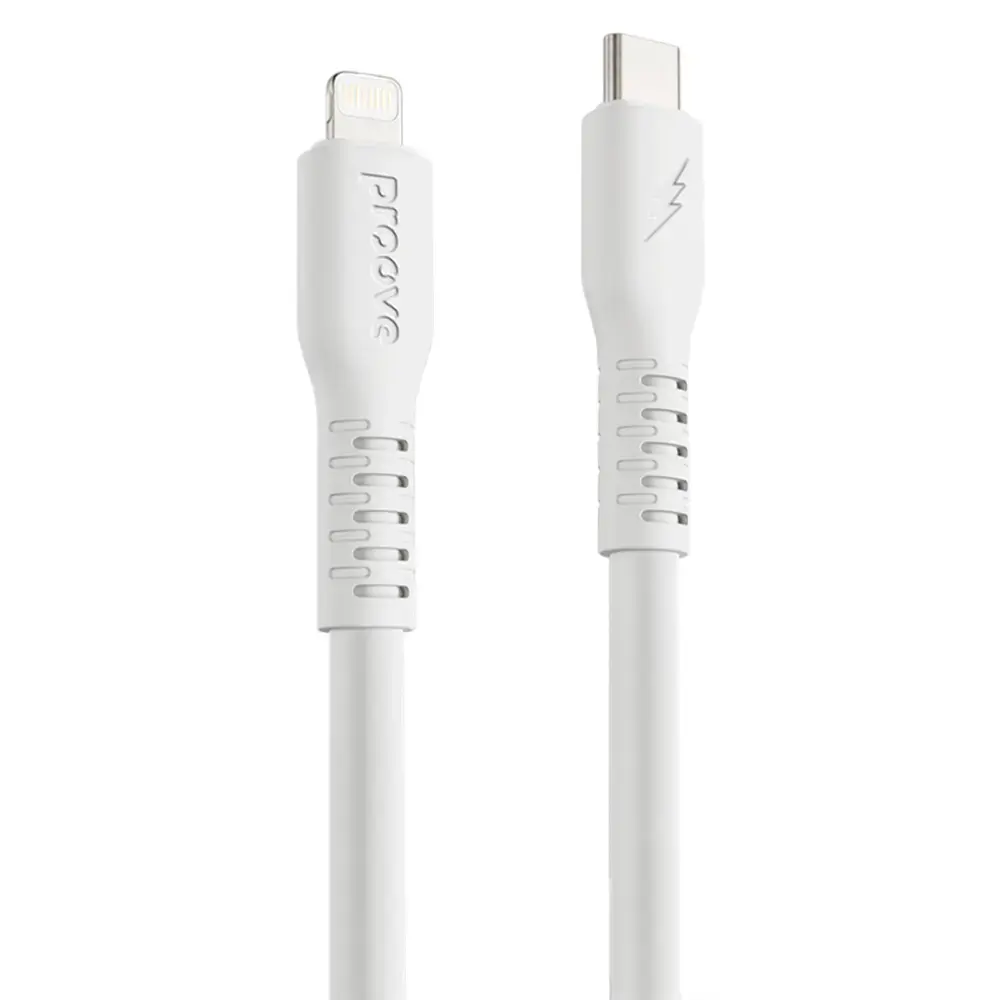 Proove Eternal data transfer and charging cable | USB-C to Lightning | 15W | 2m | white
