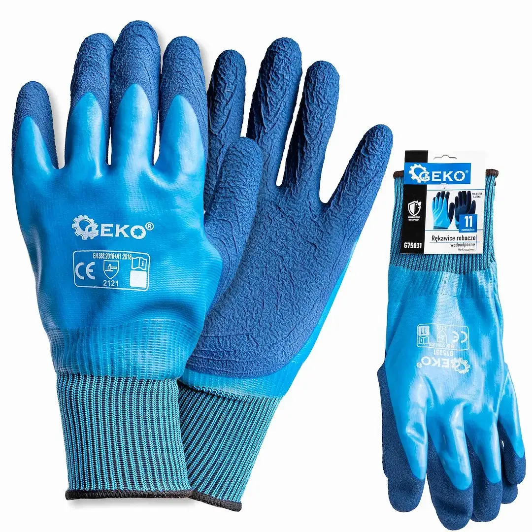 Waterproof Work Gloves, Size 11 (Polyester-Latex)