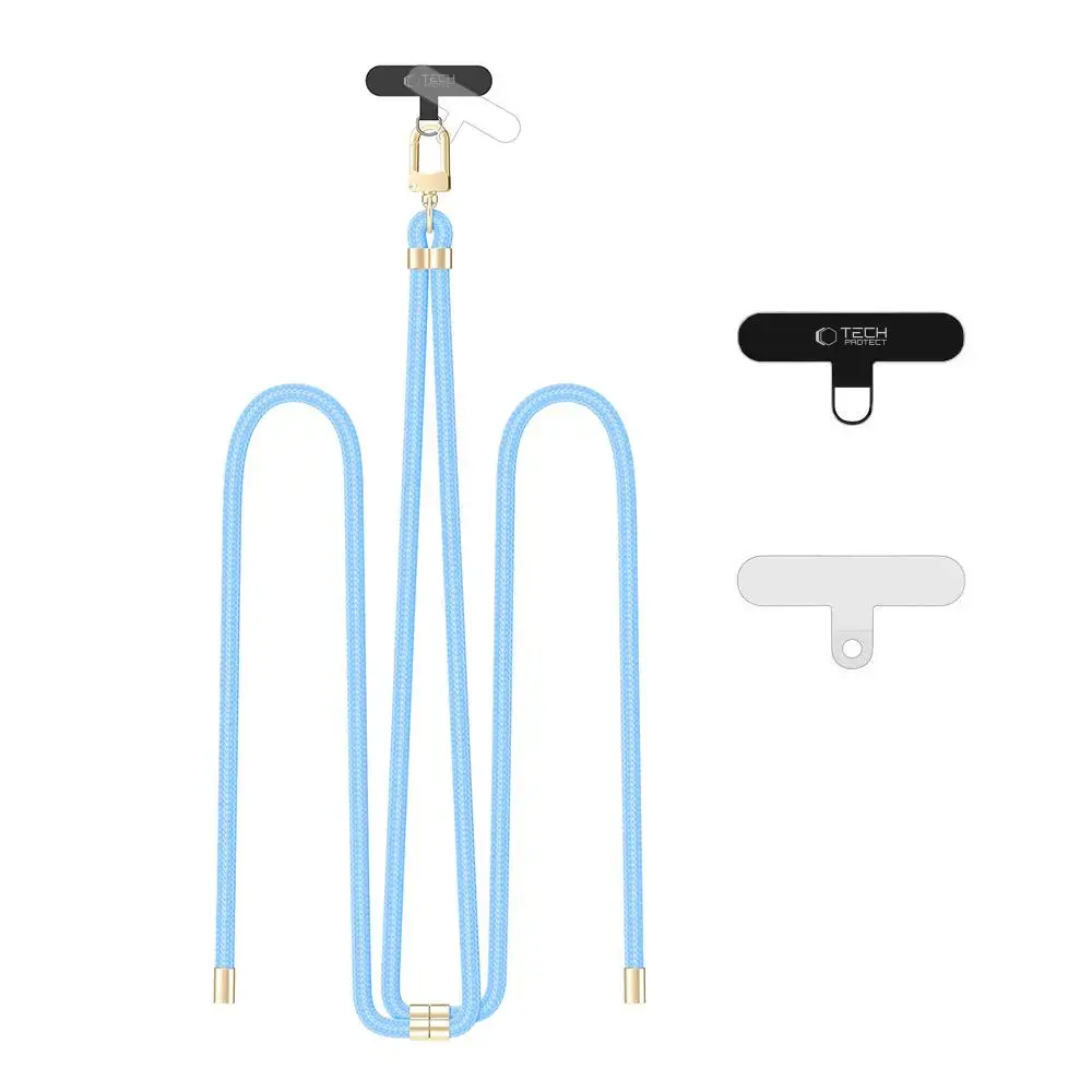 TECH-PROTECT C7S ROPE CROSSBODY STRAP BABY BLUE|GOLD