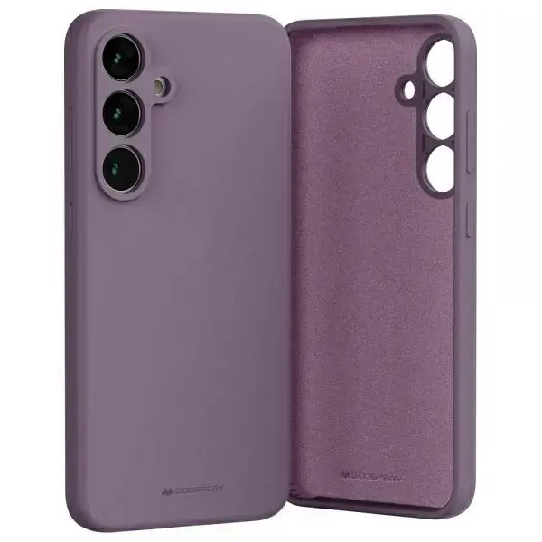 Mercury Silicone telefona maciņš Samsung Galaxy S24 FE violetā