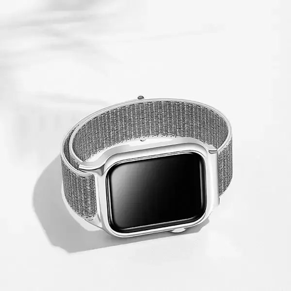 USAMS viedpulksteņa siksniņa priekš Apple Watch 4/5/6/7/SE (40/41 mm) | neilons | pelēka