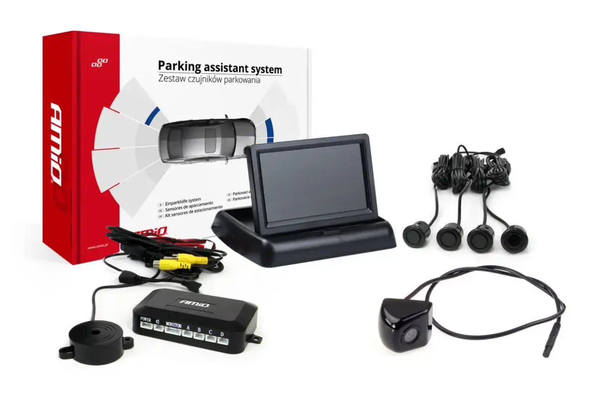 Parking assistant system TFT01 4,3" with HD-310 4 sensors black "GOLD"