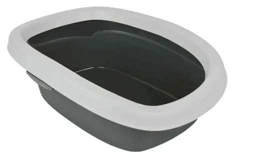 Kaķu pakaišu kastīte : Trixie Carlo Litter Tray 31*14*43cm, pelēka | gaiši pelēka