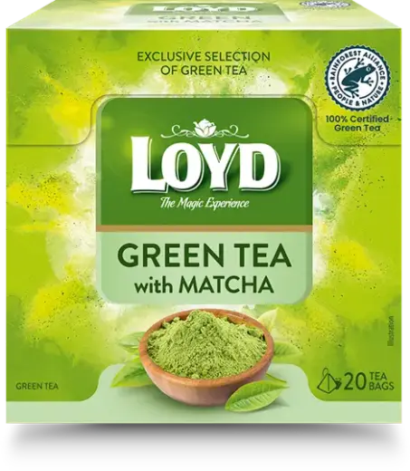 Zaļā tēja LOYD Green Matcha, 20 x 1,5g