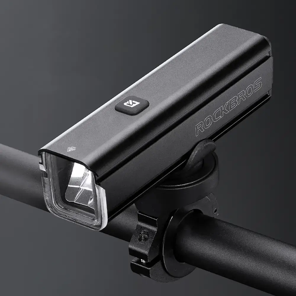 Rockbros 24610002001 Front Bike Light 1000 lm + USB-C - USB-A Cable - Black