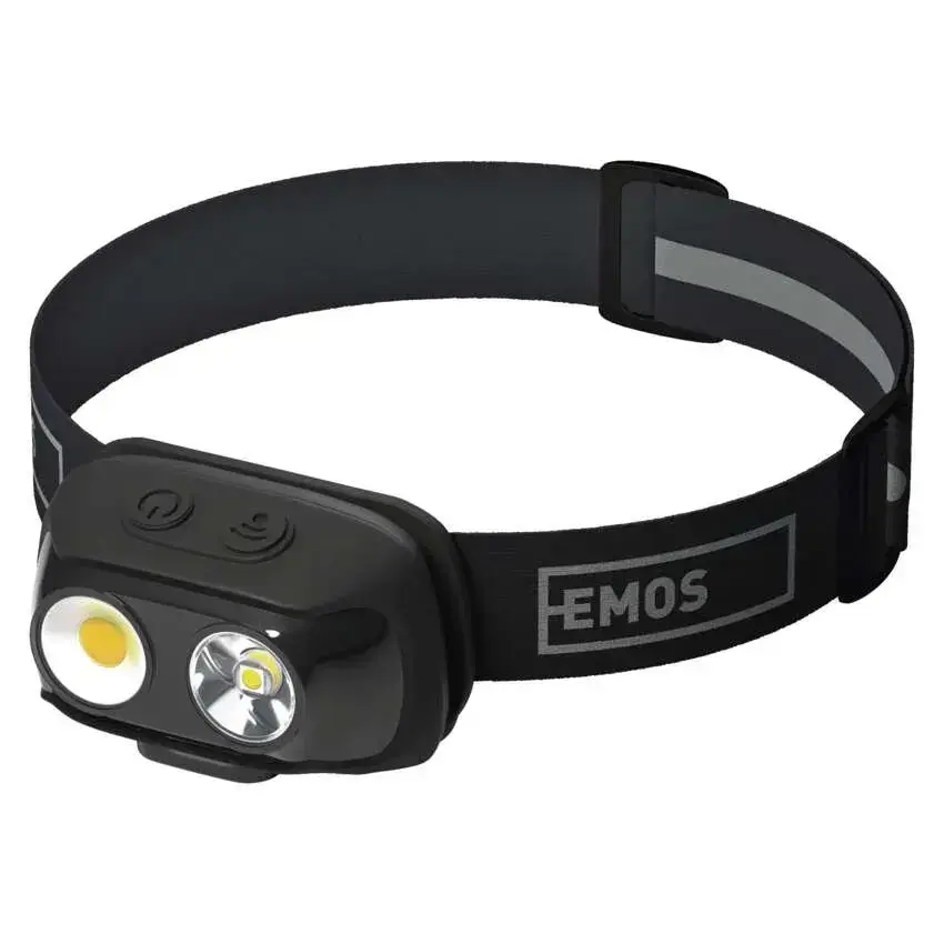 EMOS COB LED uzlādējams galvas lukturis