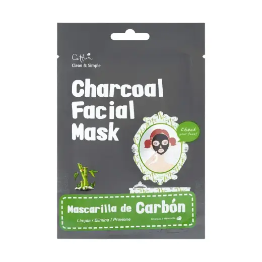 Cettua, Cettua, Charcoal, Eliminates Impurities, Sheet Mask, For Face, 20 g