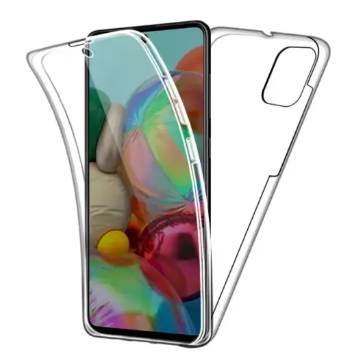 Fusion 360 Defense Protect Silicone Case For Samsung A715 Galaxy A71 Transparent