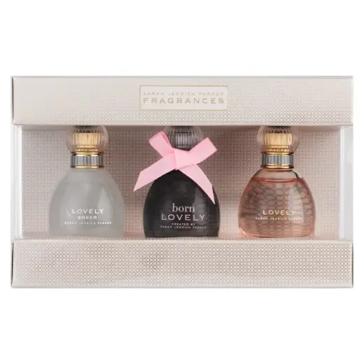 Set Sarah Jessica Parker: Lovely Sheer, Eau De Parfum, For Women, 10 ml + Born Lovely, Eau De Parfum, For Women, 10 ml + Lovely, Eau De Parfum, For Women, 10 ml