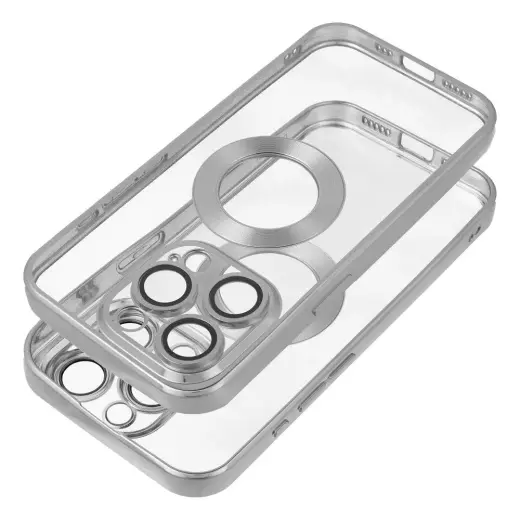 GLAM telefono dėklas iPhone 16e sidabrinis