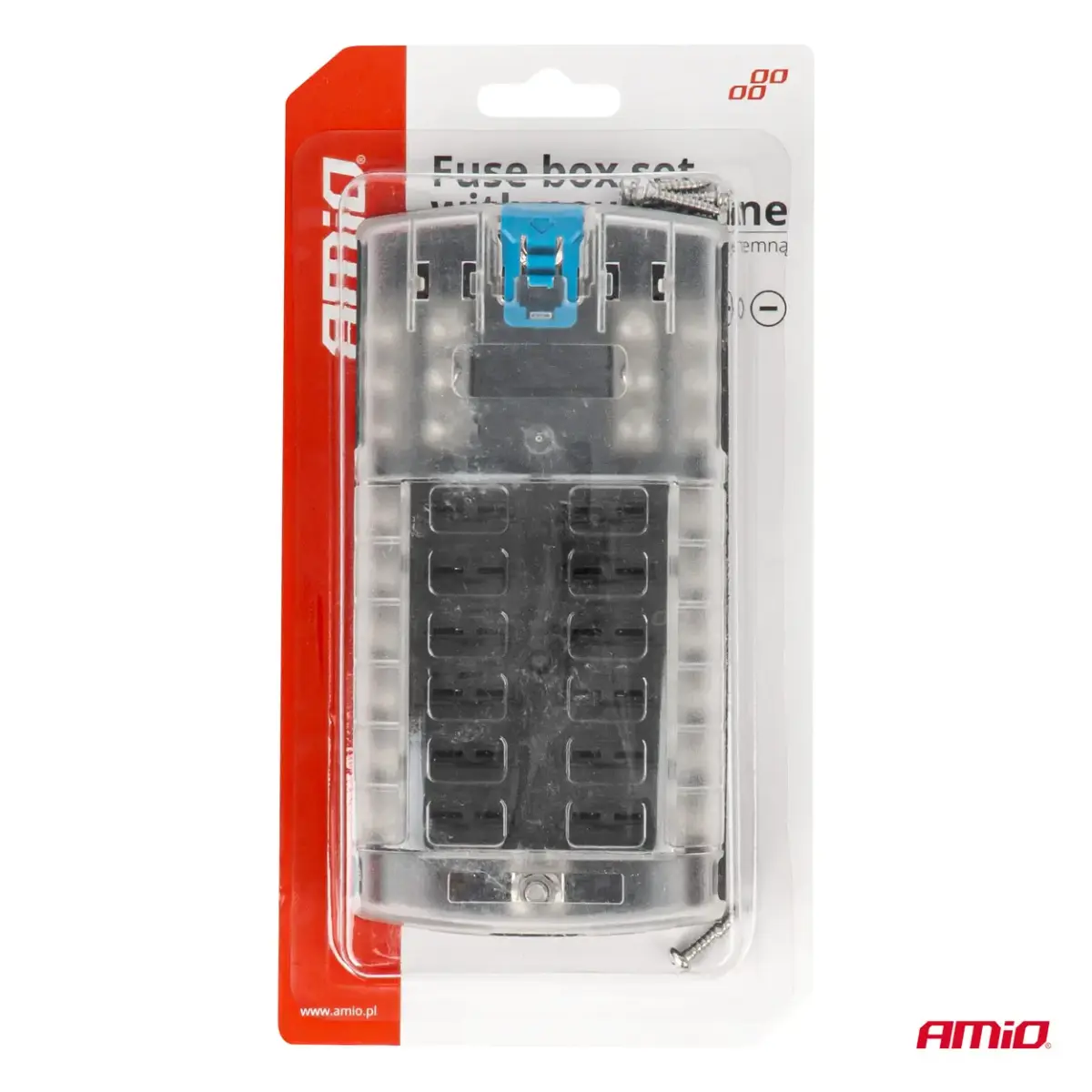 Fuse box set with neutral line 12 sockets AMIO-03834