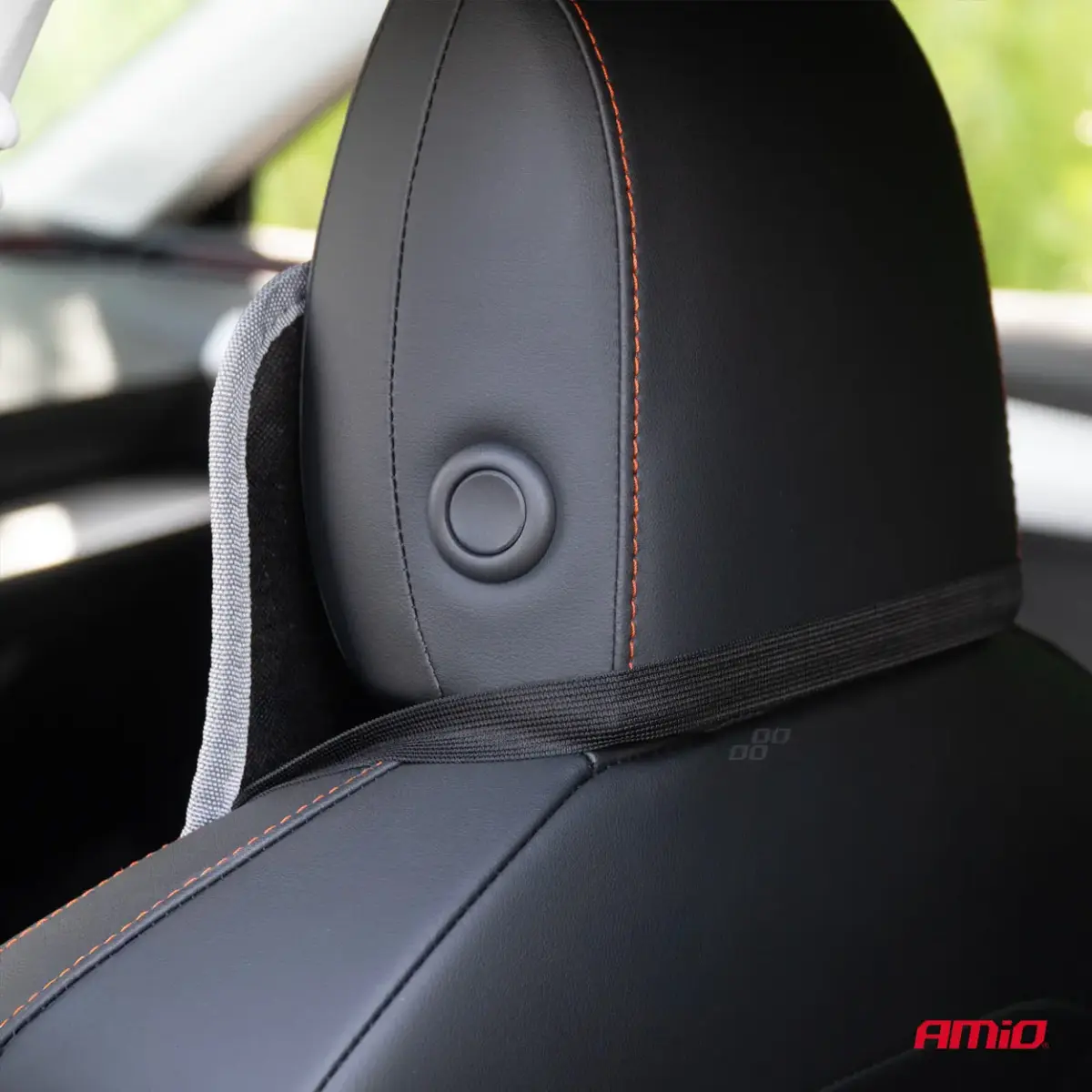 Car seat mat with lumbar support 45x120cm CSM-17 AMIO-04430