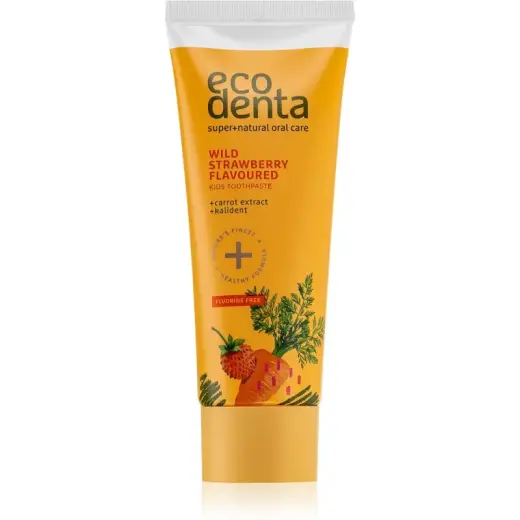 ECODENTA Wild Strawberry Flavoured Kids Toothpaste - Size 75 Ml | Healf