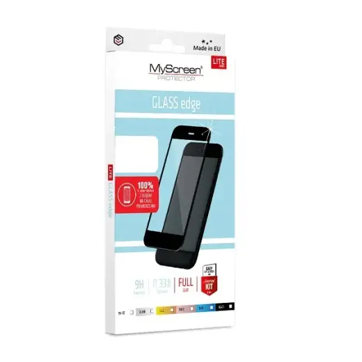 MS Diamond Glass Edge Lite защитное стекло для телефона iPhone 7 | iPhone 8 | iPhone SE 2020 | iPhone SE 2022 черный на весь экран