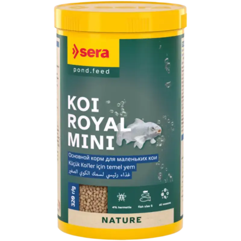 Barība dīķa zivīm - Sera KOI Royal Mini, 1000ml (320g)