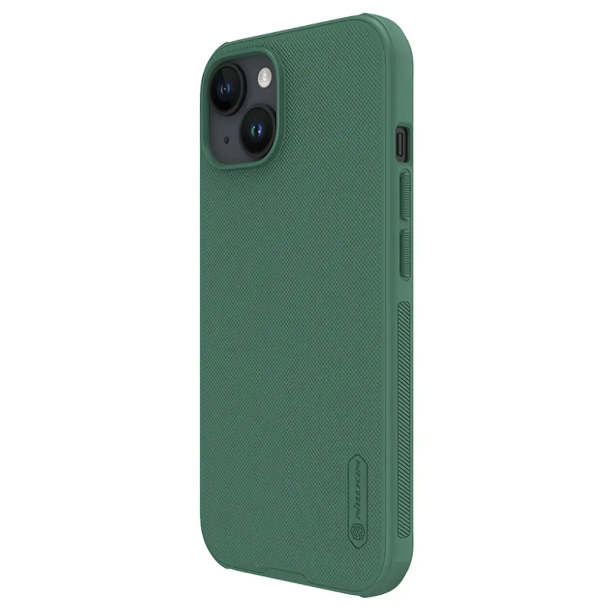 Nillkin Super Frosted PRO Back Cover for Apple iPhone 15 Deep Green  (Without Logo Cutout)
