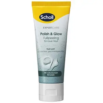Scholl Polish & Glow Foot Scrub - Peeling na chodidla 75ml