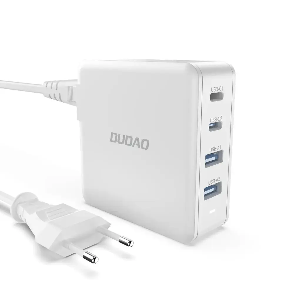 Dudao A100EU tīkla lādētājs | 100W | GaN | USB-C, USB-A | balts