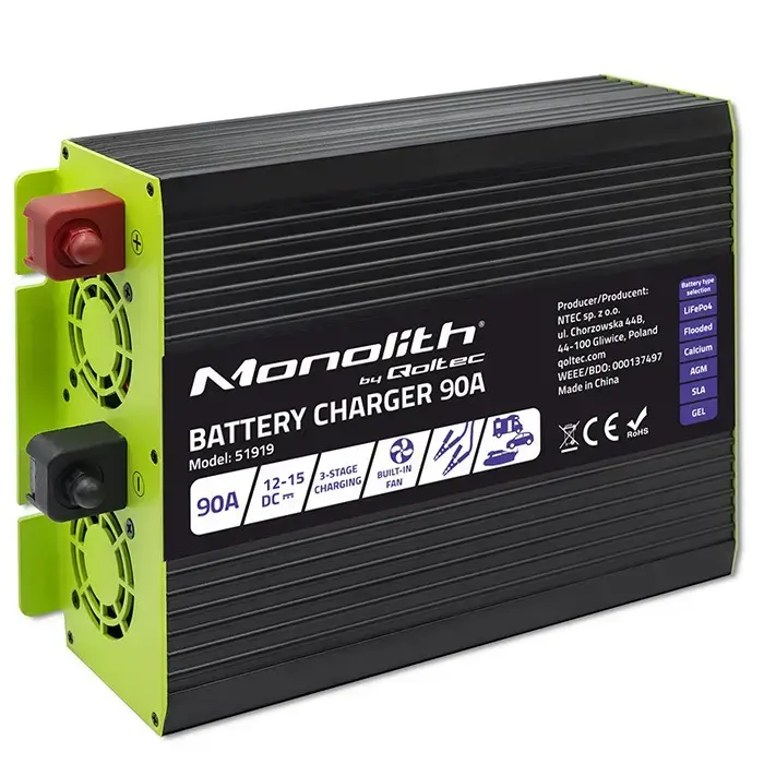 Charger for LiFePO4 AGM GEL SLA batteries 90A