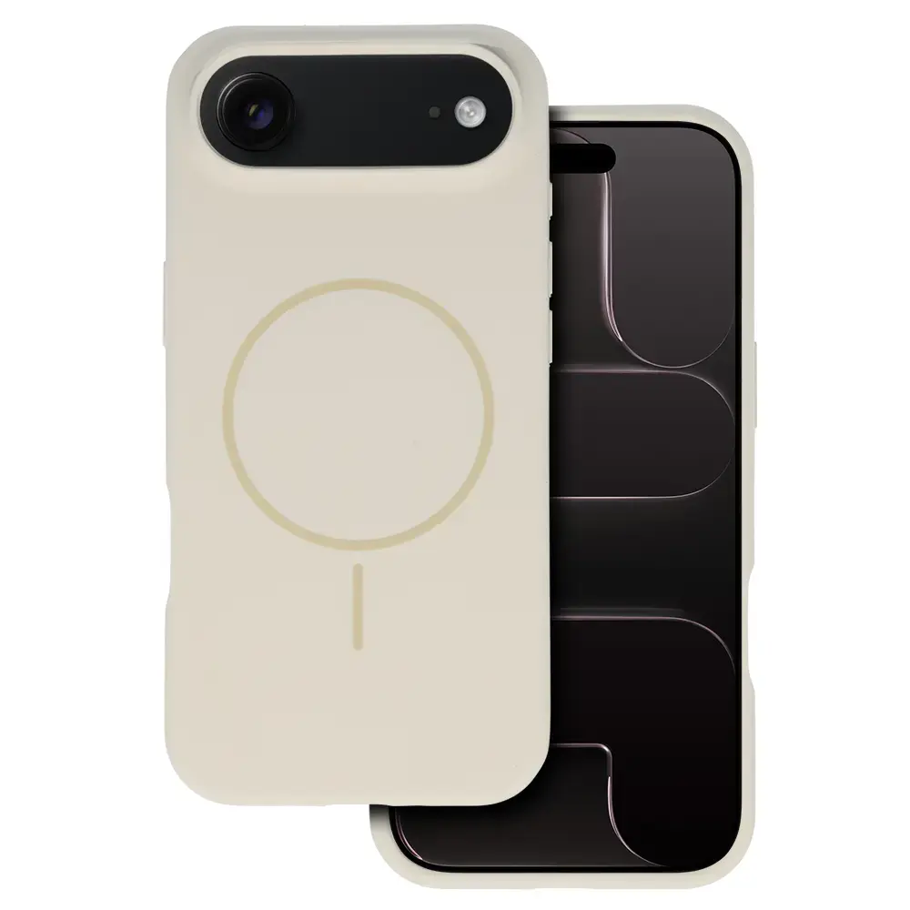 Slim Silicone maciņš ar MagSafe atbalstu telefonam iPhone 17 Air pelēks