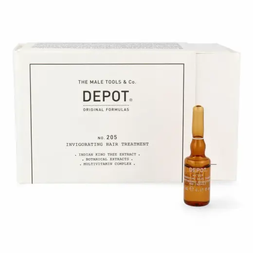 Set, Depot, 200 Hair Treatments No. 205, Pro-Vitamin B5, Hair Lotion Treatment, Anti-Hair Loss, 10 pcs, 5 ml