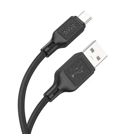 HOCO X90 datu pārraides un uzlādes vads | USB-A uz Micro USB | 12W | 1m | melns