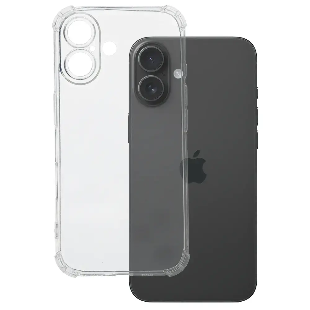 Clin Anti Shock 1.5mm maciņš telefonam iPhone 16 caurspīdīgs