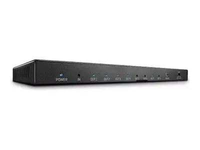 Lindy 8 Port HDMI 2.0 18G Splitter - video|audio splitter - 8 ports