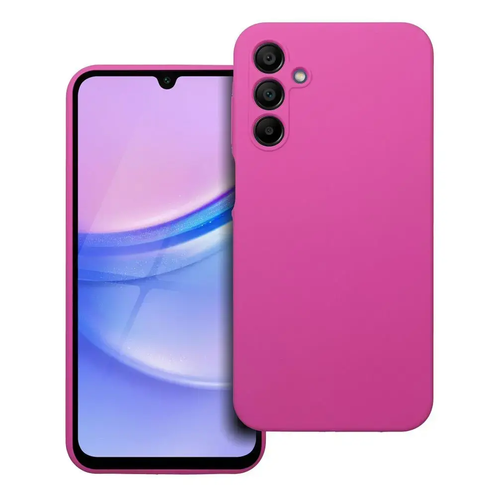 Silicone 2mm phone case for Samsung Galaxy A15 4G (A155) | A15 5G (A156) pink