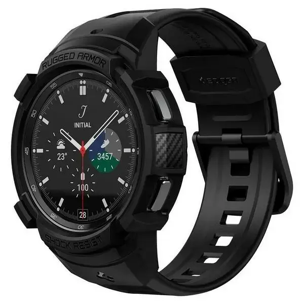 Spigen Rugged Armor "PRO" for Samsung Galaxy Watch 4 Classic 46 mm matte black
