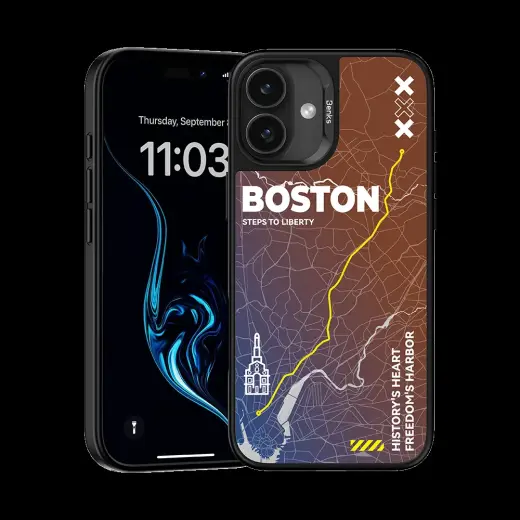 Benks Dynamic City Boston Case for Iphone 16