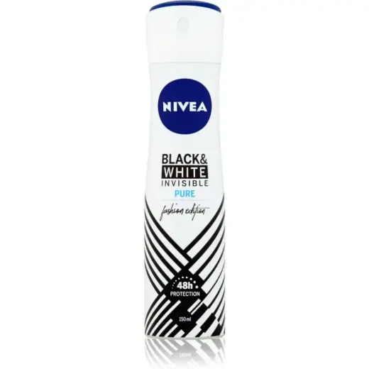 Nivea Antiperspirant Pure Invisible for Black & White - 150 Ml