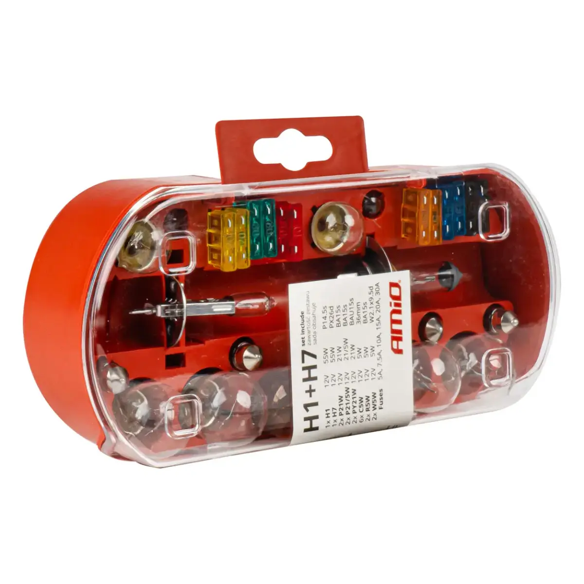 Halogen Set 30pcs (H1+H7) AMIO-03960