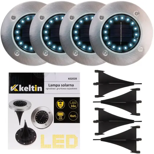 16LED saulės energijos sodo šviestuvų rinkinys