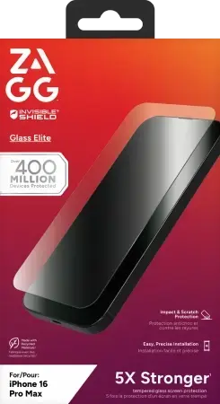 ZAGG InvisibleShield Glass Elite telefonile iPhone 16 Pro Max