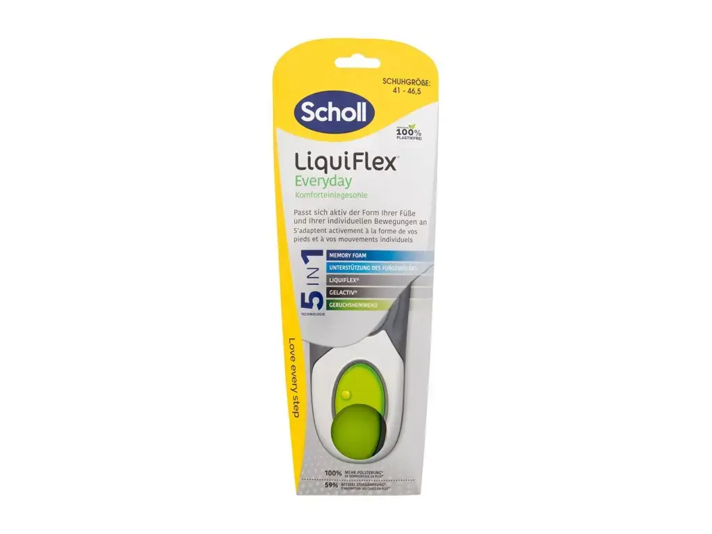 Scholl LiquiFlex Everyday Insoles 41-46,5 EU Shoe Insole 1 pc