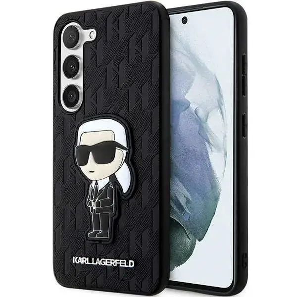 Karl Lagerfeld KLHCS23MSAKLHKPK S23+ S916 hardcase czarny|black Saffiano Monogram Ikonik