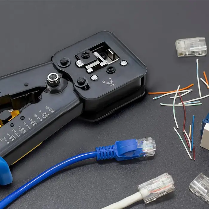 Qoltec Crimping machine for modular joints | 8p 6p