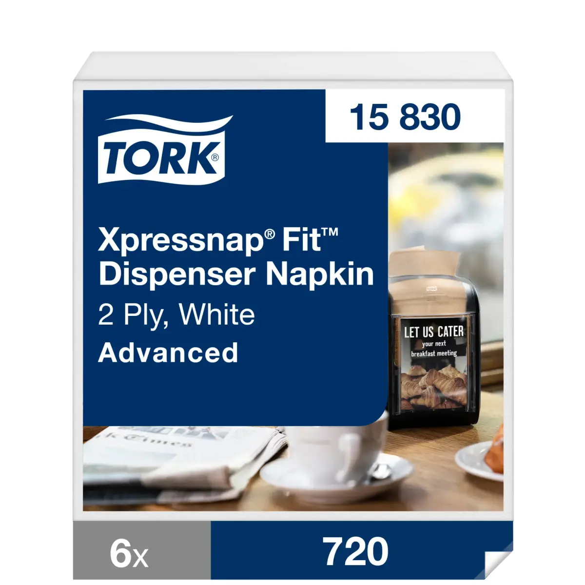 Tork White dispenser napkins N14 Xpressnap