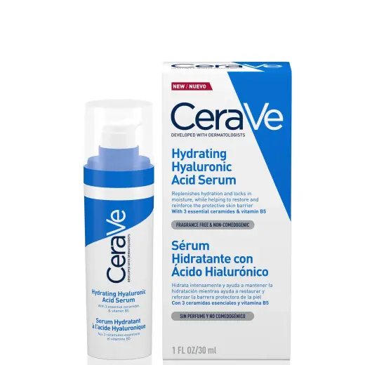CeraVe Hydrating Hyaluronic Acid Face Serum with Ceramides for All Skin Types 30ml