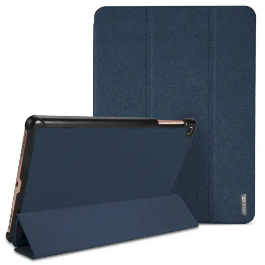 Dux Ducis Domo Magnet Case Grāmatveida Maks Planšetdatoram Samsung T510 | T515 Galaxy Tab A (2019) 10.1 Zils