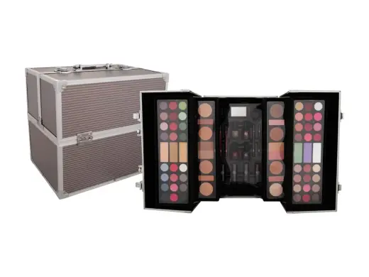 2K Super Model Beauty Train Case Platinum Makeup Palette 122,6 g