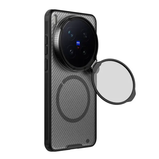 Nillkin CamShield Prop Magnetic Case for Vivo X300 Ultra Transparent Black