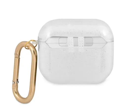 GUA3UCG4GT Guess 4G TPU Glitter Case for Airpods 3 Transparent