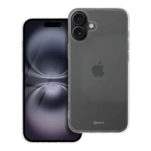ROAR ALL DAY COLORFUL JELLY phone case for iPhone 16 Plus transparent