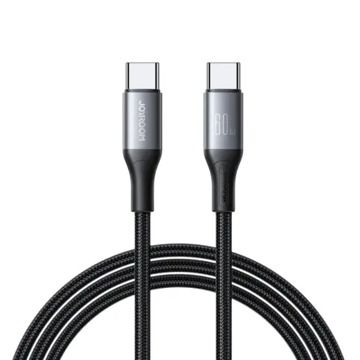 Joyroom S-A28 Flash Series datu pārraides un uzlādes vads | USB-C uz USB-C | 60W | 2m | melns