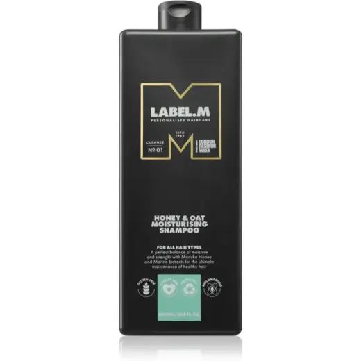 Label.m Honey & Oat Moisturising Shampoo for Everyday Use 1000 Ml