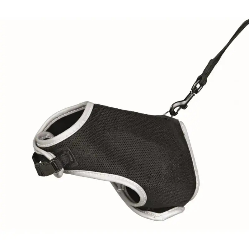 Krūšu siksna veste ar pavadu kaķiem - Trixie Soft harness with leash for cats, XL, 36–54 cm, 1.20 m